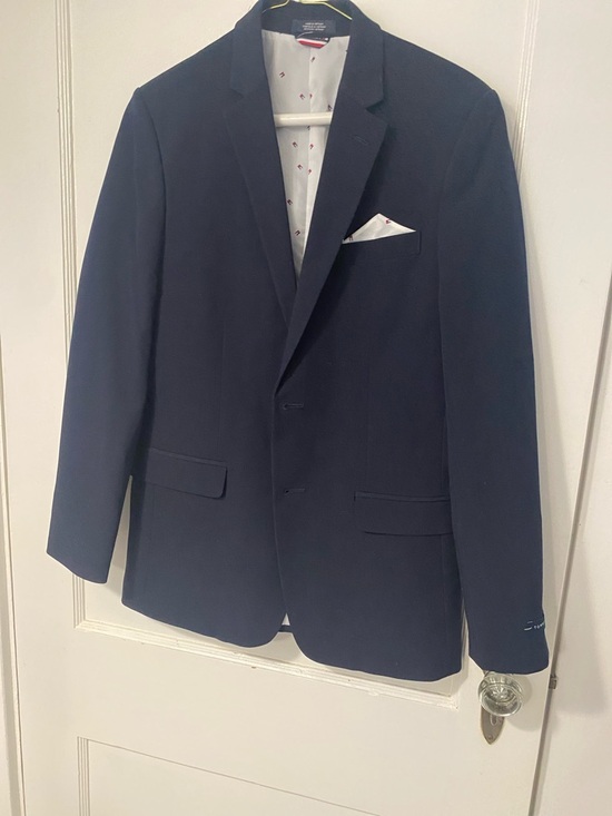 Tommy Hilfiger Other - Tommy Hilfiger Navy Sport Coat with Pocket Square